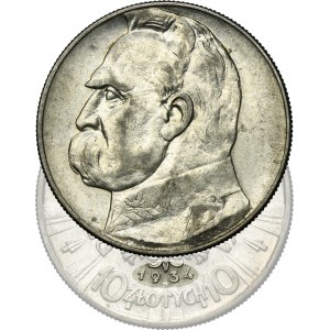 Piłsudski, 10 złotych 1934 - RZADSZE