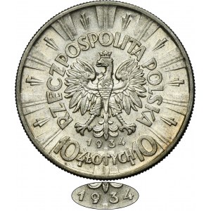 Piłsudski, 10 złotych 1934 - RZADSZE