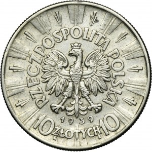 Piłsudski, 10 złotych 1939