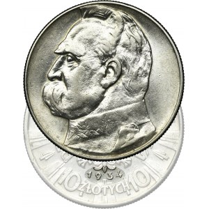 Piłsudski, 10 złotych 1934 - RZADSZE