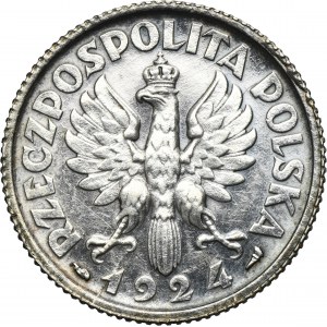 Kobieta i kłosy, 1 złoty Paryż 1924