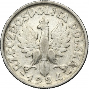 Kobieta i kłosy, 2 złote Paryż 1924