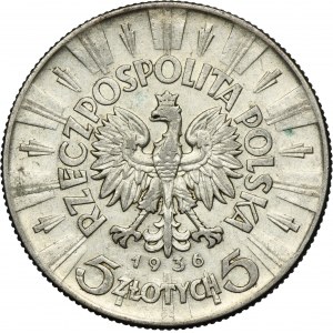 Piłsudski, 5 złotych 1936
