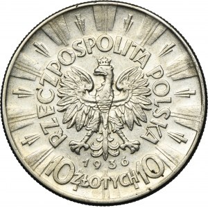 Piłsudski, 10 złotych 1936
