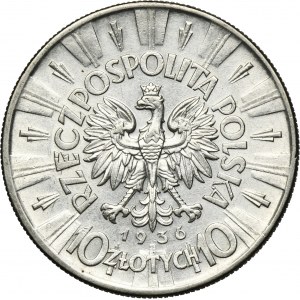Piłsudski, 10 złotych 1936
