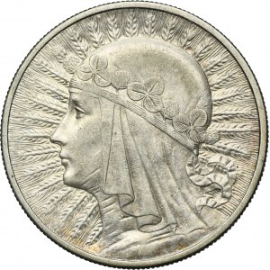 Głowa Kobiety, 10 złotych Londyn 1932