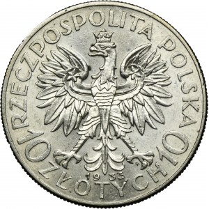 Tête de femme, 10 zlotys Varsovie 1933