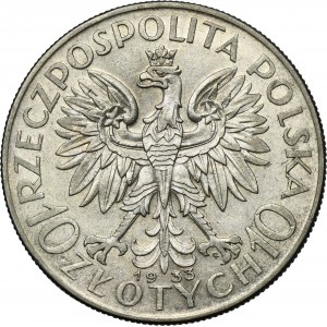 Tête de femme, 10 zlotys Varsovie 1933