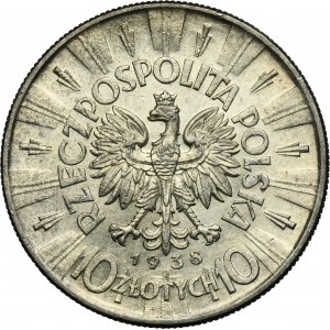 Piłsudski, 10 złotych 1938