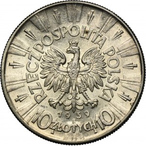 Piłsudski, 10 złotych 1939