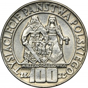 100 zloty 1966 Mieszko et Dąbrówka