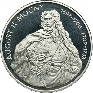 10 złotych 2005 August II Mocny, półpostać