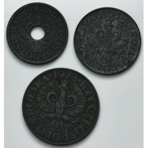Set, General Government, 5 pence, 10 pence et 20 pence (3 pièces).