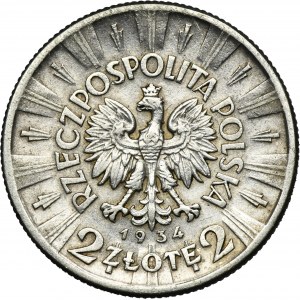 Piłsudski, 2 zlotys 1934