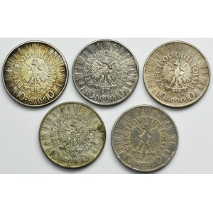 Ensemble, Pilsudski, 10 or 1935 (5 pièces).