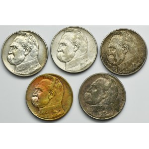 Ensemble, Pilsudski, 10 or 1935-1936 (5 pièces).