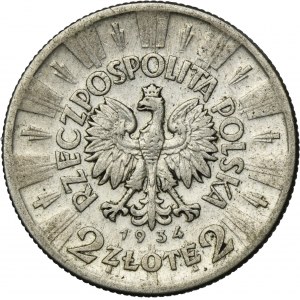 Piłsudski, 2 złote 1934