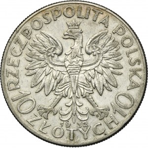 Głowa Kobiety, 10 złotych Warszawa 1932