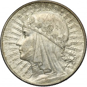 Tête de femme, 10 zlotys Varsovie 1933