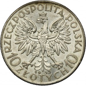 Tête de femme, 10 zlotys Varsovie 1933