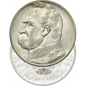 Piłsudski, 10 złotych 1934 - RZADSZE