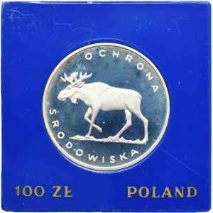 100 złotych 1978 Ochrona Środowiska Łoś