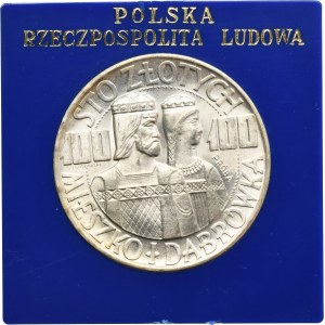 PRÓBA, 100 złotych 1966 Mieszko i Dąbrówka półpostacie