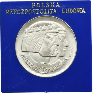 PRÓBA, 100 złotych 1966 Mieszko i Dąbrówka głowy