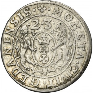 Sigismund III Vasa, 1/4 Thaler Danzig 1623 - PR•