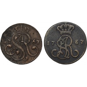 Set, Poniatowski, Groschen 1767 and 1787 (2 pcs.)