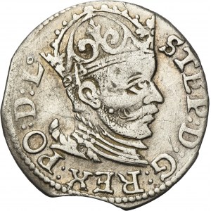 Stefan Batory, Trojak Riga 1584 - couronne haute