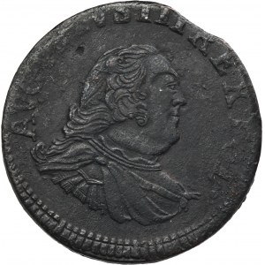 Augustus III of Poland, Groschen Guben 1755 - digit 3