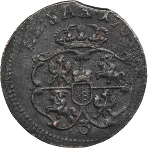 Augustus III of Poland, Groschen Guben 1755 - digit 3