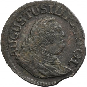 Augustus III of Poland, Groschen Guben 1755 - digit 3