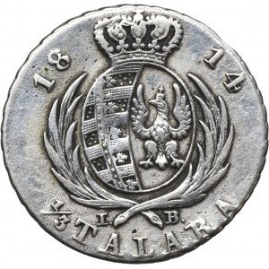 Duchy of Warsaw, 1/3 Thaler Warsaw 1814 IB