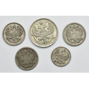 Set, Russia, Nicholas II, Kopeck (5 pcs.)