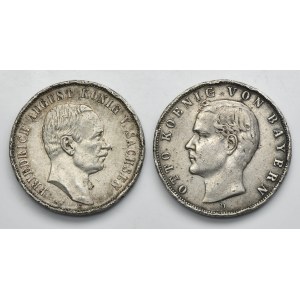 Set, Germany, Kingdom of Saxony and Kingdom of Bavaria, 3 Mark 1909 and 1913 (2 pcs.)