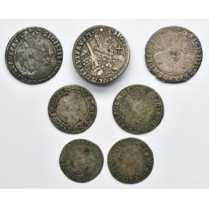 Set, Poland, Ducal Prussia and Silecia, Groschen, 6 Groschenand 1/4 Thaler (7 pcs.)
