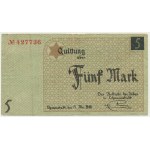 5 marques 1940 - numérateur rouge - rare numérotation à partir de 4...