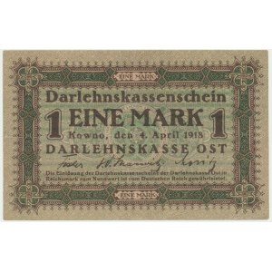 Kowno, 1 Mark 1918 - A -