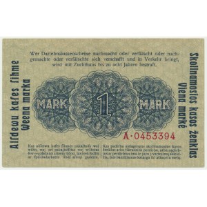 Kowno, 1 Mark 1918 - A -