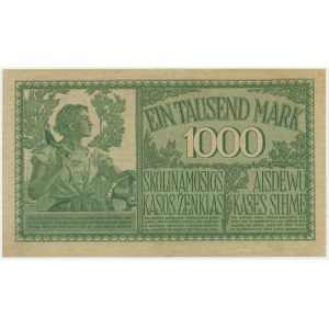 Kowno, 1.000 Mark 1918 - A - 6 digit serial -