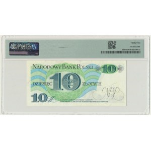 10 złotych 1982 - PMG 35 - wywabiona seria i numerator