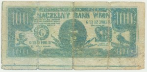 Solidarity, Supreme Bank of Crows, 100 Jaruzelas - rare