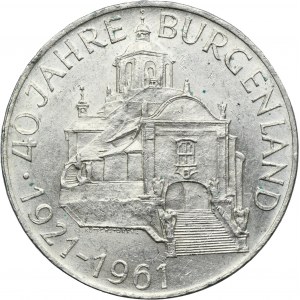 Autriche, Deuxième République, 25 shillings Vienne 1961- Burgenland