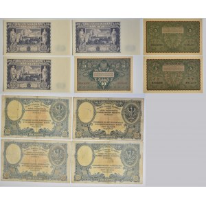 Zestaw, banknoty polskie 1919-36 (10 szt.)