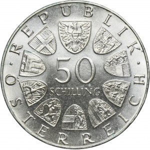 Austria, II Republic, 50 Schilling Wien 1972 - University of Salzburg