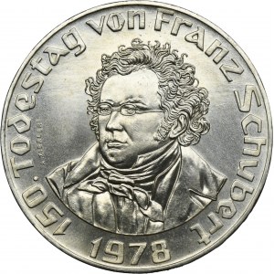 Ausria, II Republic, 50 Schylling Wien 1978 - 150th anniversary of the death of Franz Schubert