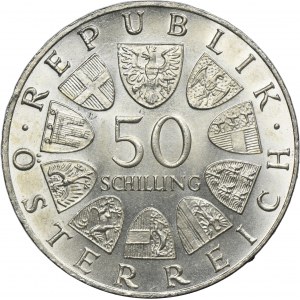 Austria, II Republic, 50 Shillings Wien 1965 - 600th anniversary of the University of Vienna