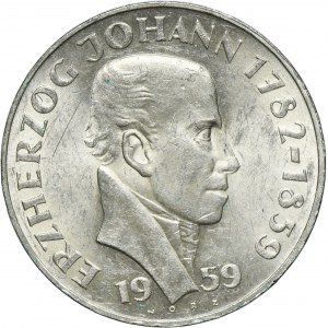 Austria, II Republic, 25 Schillings Wien 1959 - Archduke John